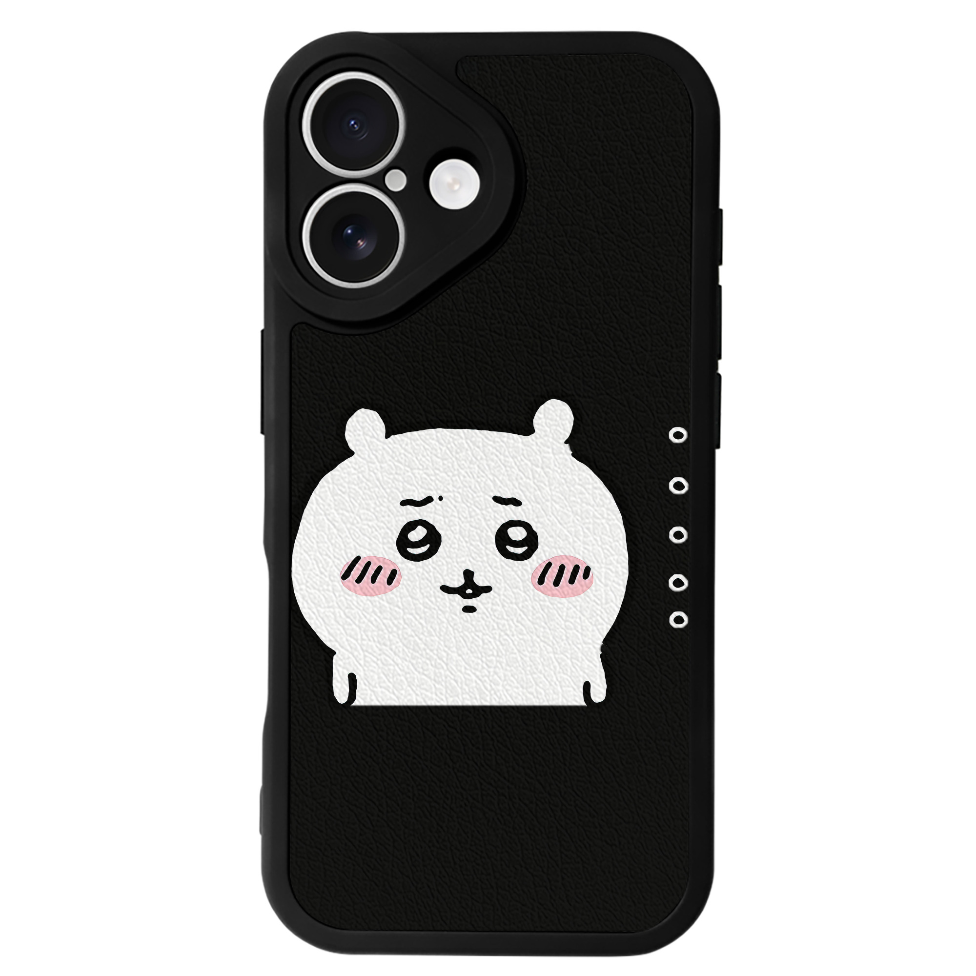 （画像用） ちいかわ ちいかわ Chii-kawa chiikawa 【iPhone 16シリーズ対応】シリコンスマホケース（レザー調） 材質：シリコン